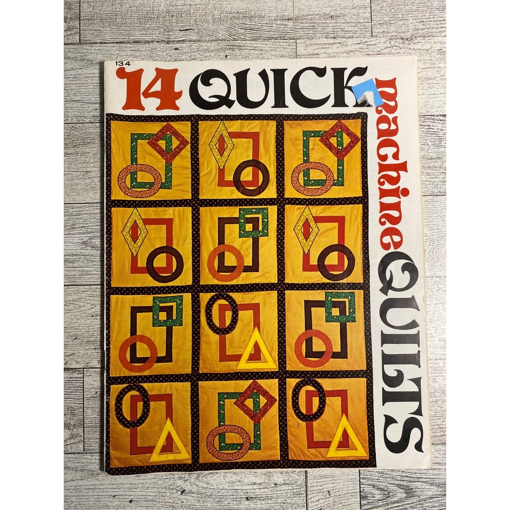 14‎ Quick Machine Quilts Stearns & Foster 1970s Vintage Pattern Book